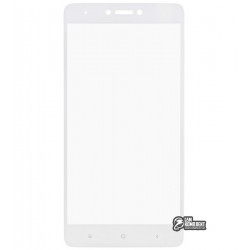 Закаленное защитное стекло Tiger Glass для Xiaomi Redmi Note 4X, 0,26 мм 9H, 2.5D, белое