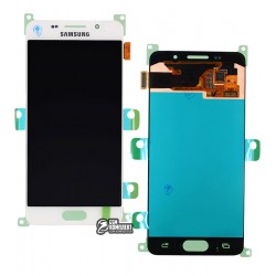 Дисплей для Samsung A310F Galaxy A3 (2016), A310M Galaxy A3 (2016), A310N Galaxy A3 (2016), A310Y Galaxy A3 (2016), белый, с сен