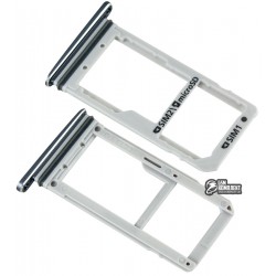 Тримач SIM-карти для Samsung G930FD Galaxy S7 Duos, чорний