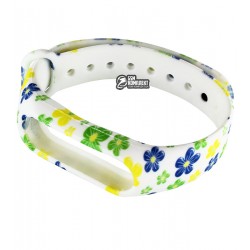 Браслет для Xiaomi MiBand 2, с цветочным узором