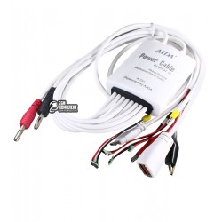 Щупы для блока питания AIDA A-701 с разьемами для  плат IPhone 6S/6S Plus/7/7 Plus, micro USB, USB-A, крокодилы