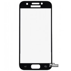 Закаленное защитное стекло для Samsung A320 Galaxy A3 (2017), 3D, с закругленными углами, 0,26 мм 9H, черное