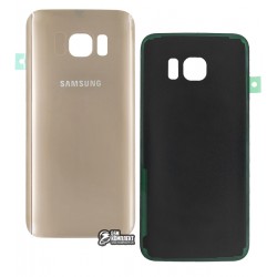 Задняя панель корпуса для Samsung G935F Galaxy S7 EDGE, золотистая, original (PRC)