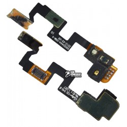 Шлейф для HTC G23, S720e One X, кнопки включения, c датчиком приближения, с компонентами