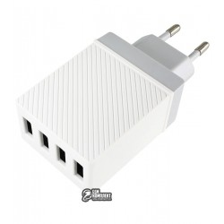 Сетевое зарядное устройство HOCO C23B 4USB 3.4A (Белый)