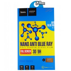 Защитное стекло HOCO Ghost Series 3D Full Nano Anti-Blue IPhone 6/6S 0.15мм (Черный)