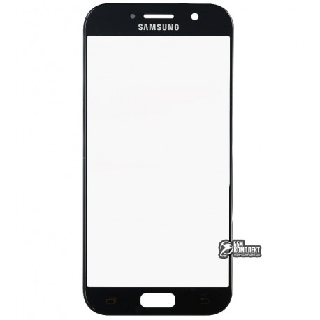 Стекло корпуса для Samsung A520F Galaxy A5 (2017), черное