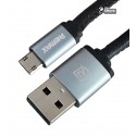 Кабель Micro-USB, Брелок для ключів, Remax Western domain RC-034m Micro \ чорний