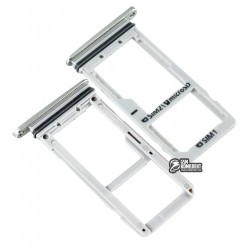 Тримач SIM-карти для Samsung G935FD Galaxy S7 EDGE Duos, білий