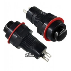 Кнопка DS-211 OFF-ON, черная, з фіксацією Кнопка DS-211 OFF-ON, черная, з фіксацією