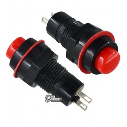 Кнопка DS-213 OFF-(ON), красная, без фиксации Кнопка DS-213 OFF-(ON), красная, без фиксации
