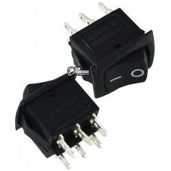Переключатель MRS-202-3 ON-ON (6A 250V) DPDT 6 pin, черный Переключатель MRS-202-3 ON-ON (6A 250V) DPDT 6 pin, черный