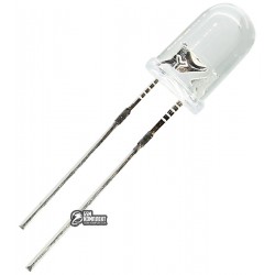 Светодиод 5мм ЗЕЛЕНЫЙ прозрачный BRILLIANT VF:3.0-3.2V WL:520-525 IV:15000-18000mcd