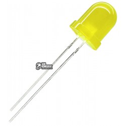 Светодиод 8 мм ЖЕЛТЫЙ диффузный 8Y4UD BRILLIANT