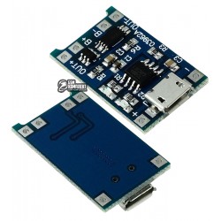 Контроллер заряда TP4056 5V 1A с функцией защиты аккумулятора 03962A Контроллер заряда TP4056 5V 1A с функцией защиты аккумулятора 03962A