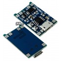 Контроллер заряда TP4056 Micro-USB (5В, 1A) с функцией защиты аккумулятора 03962A