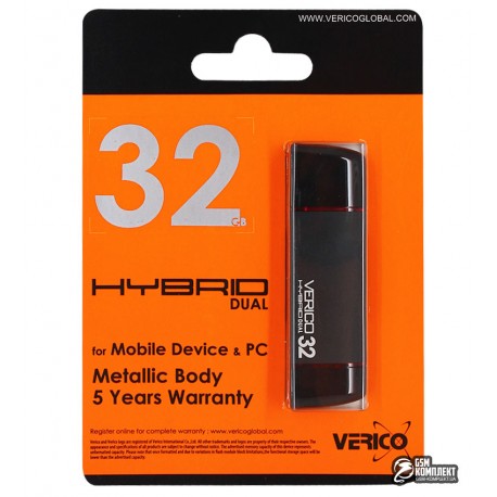 Флешка 32 Gb, USB + OTG Flash Drive 32 Gb Verico Hybrid Mingle (VM20-32Gb)