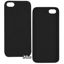 Чехол защитный Smtt для iPhone 5, силиконовый, черный