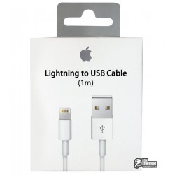Кабель Lightning, Apple Lightning to USB 1 метр, Foxconn - iPhone 7 (MD818)