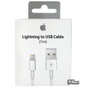 Кабель Lightning - USB, Apple Lightning - USB, to USB 1 метр, Foxconn - iPhone 7 (MD818)