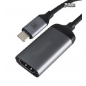 Перехідник Baseus C-Video Type-C To HDMI Female joint Adapter (Portable type) Dark gray (CATCY-A0G)