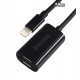 Переходник Baseus IP To Double IP Socket Adapter L36 12CM Black (CALL36-01)