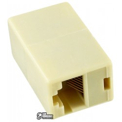 Переходник RJ45 гнездо-гнездо 8p8c Переходник RJ45 гнездо-гнездо 8p8c