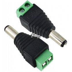 DC штекер 5,5x2,1 mm с терминалом под винт DC штекер 5,5x2,1 mm с терминалом под винт