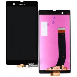 Дисплей для Sony C6602 L36h Xperia Z, C6603 L36i Xperia Z, C6606 L36a Xperia Z, чорний, з сенсорним екраном (дисплейний модуль)