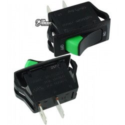 Переключатель клавишный CANAL HB110-C2N-BBG-A, зеленый