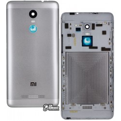 Задняя крышка батареи для Xiaomi Redmi Note 3i Pro SE, серебристая, черная, original, с боковыми кнопками