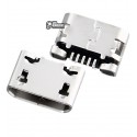 Коннектор зарядки для Fly IQ434, IQ4411, 5 pin, original, micro-USB тип-B, 3.H-2103-950525-001/145200072