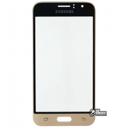 Скло корпусу для Samsung J120H Galaxy J1 (2016), золотисте