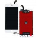 Дисплей iPhone 6 Plus, белый, с сенсорным экраном (дисплейный модуль), с рамкой, original (PRC)