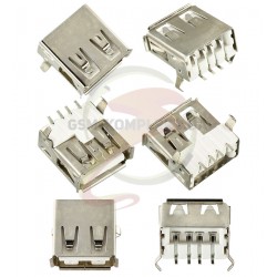 Гнездо USB-A SMD на плату USB-02-FS-90 Гнездо USB-A SMD на плату USB-02-FS-90