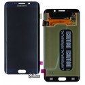 Дисплей для Samsung G928 Galaxy S6 EDGE Plus, синій, з тачскріном, оригінал (переклеєне скло)