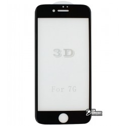 Закаленное защитное стекло для Apple iPhone 7 / 8, 3D, 0,3 мм 9H, черное