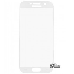 Закаленное защитное стекло для Samsung A520 Galaxy A5 (2017), 3D, с закругленными углами, 0,26 мм 9H, белое