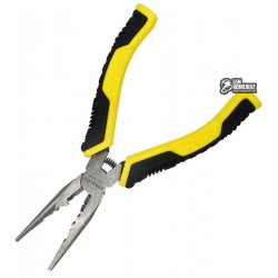 Длинногубцы STANLEY DYNAGRIP STHT0-74363, с режущимы кромками и стрипером, 150 мм