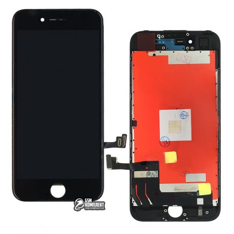 Дисплей iPhone 7, чорний, з сенсорним екраном (дисплейний модуль),original (PRC)