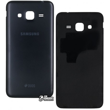 Задня кришка батареї для Samsung J320H/DS Galaxy J3 (2016), чорна