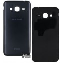 Задня кришка батареї для Samsung J320H / DS Galaxy J3 (2016), чорний колір