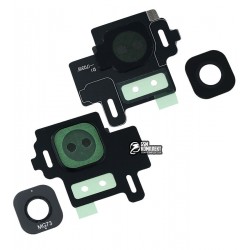 Стекло камеры для Samsung G950F Galaxy S8, G950FD Galaxy S8, черное, midnight black