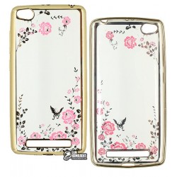 Чехол защитный Secret Garden Swarovski для Xiaomi RedMi 3, силиконовый