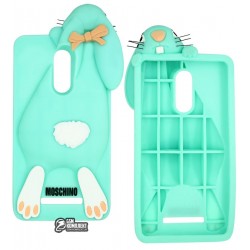 Чехол для Xiaomi Redmi Note 3, 3D Moschino Кролик, зеленый