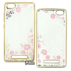Чехол защитный Secret Garden Swarovski для Xiaomi Mi4c, силиконовый