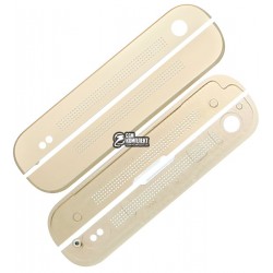 Верхняя + нижняя панель корпуса для HTC One M7 801e, золотистая