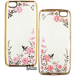 Чехол защитный Secret Garden Swarovski для Xiaomi Mi5, силиконовый