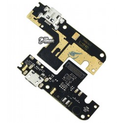 Шлейф для Xiaomi Redmi Note 5A, микрофона, коннектора зарядки, плата зарядки