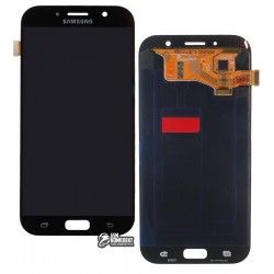 Дисплей для Samsung A720F Galaxy A7 (2017), черный, с сенсорным экраном (дисплейный модуль),original (PRC)